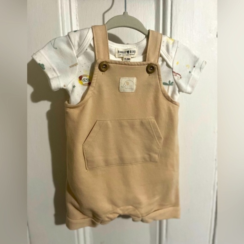 COPY - NWOT RABBIT BEAR OUTFIT SET 0-3M
